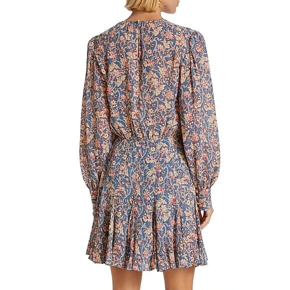 VERONICA BEARD $648 GARA FLORAL PLEATED MINIDRESS 2 - Picture 10 of 11